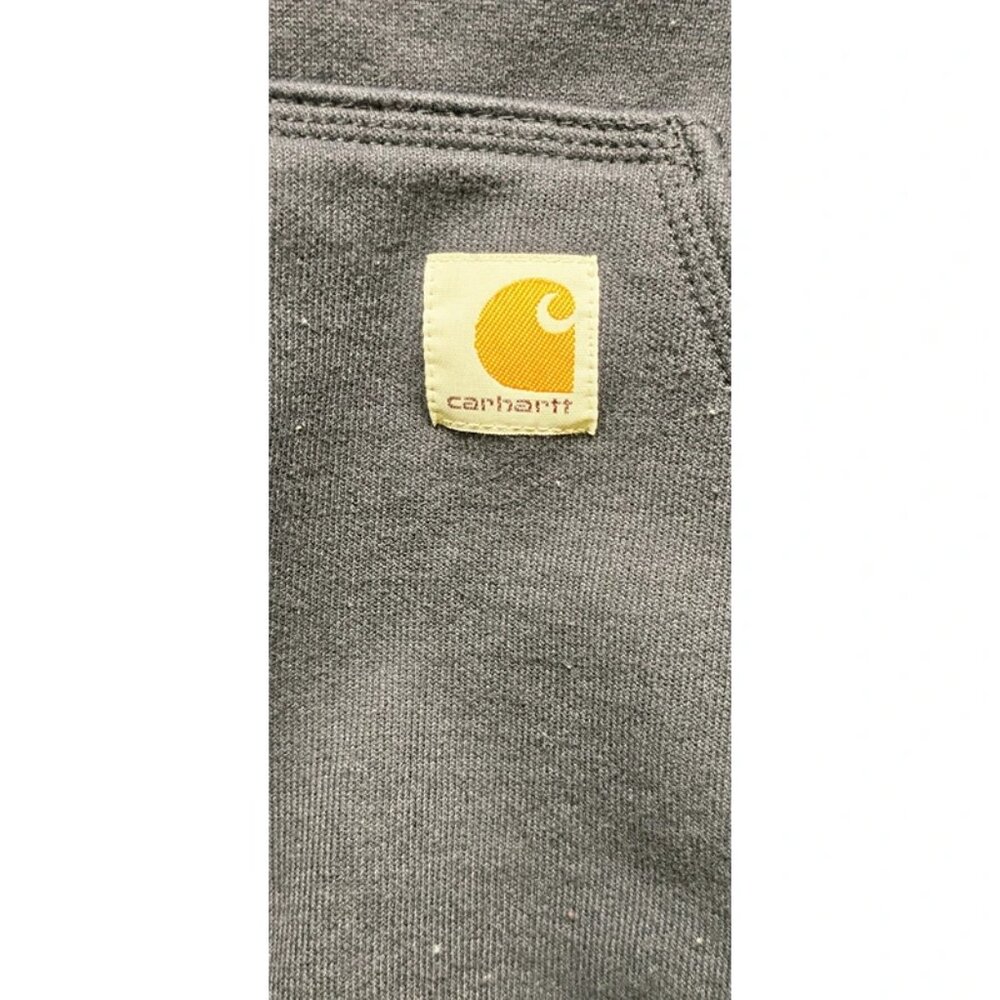 Carhartt Original Fit Hooded Sweatshirt Mens XL Navien Blue Logo Fleece - Picture 10 of 16